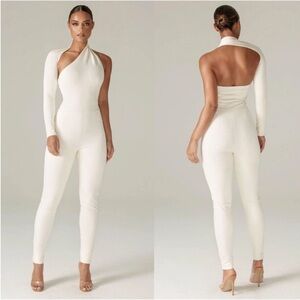 Alieva Modern Jumpsuit Off White One Arm Jumpsuit size S NWT